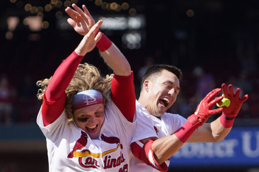 Goldschmidt 2 HRs, scores walk-off run, Cards beat Tigers