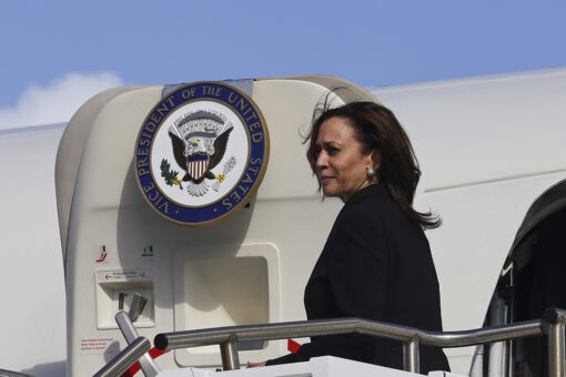 Kamala Harris stops at Pearl Harbor on way back from Asia — but avoids press questions