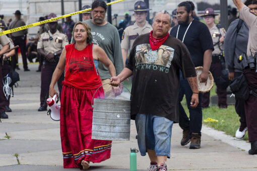 Minnesota governor’s mansion targeted by pipeline protesters; 69 arrested