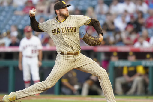 Musgrove throws 3-hitter, Padres top Angels 5-0 to snap skid