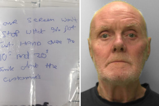 Bank robbery foiled when teller can’t read stickup note