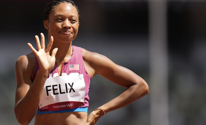 US track star Allyson Felix makes Olympic history with bronze medal