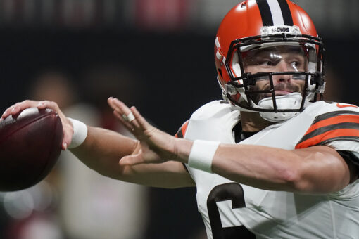 Mayfield throws touchdown pass, Browns beat Falcons 19-10