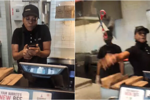 Burrito Brawl: Chipotle employee hurls scissors at customer after he makes complaint