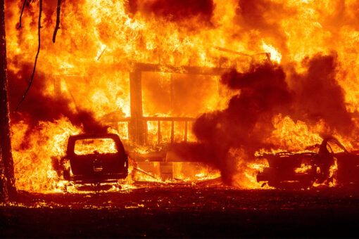 Largest wildfire moves near California city, fueled by winds