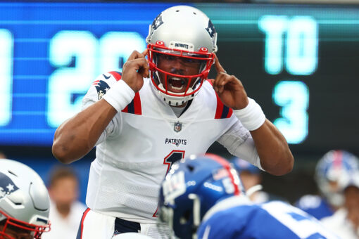 Cam Newton chases Mac Jones for high-five as Patriots’ quarterback competition nears end
