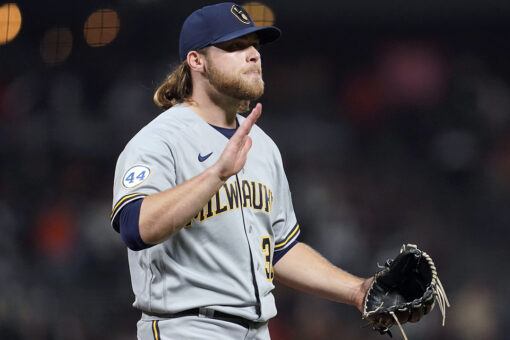 Burnes pitches Brewers by Giants in matchup of NL contenders