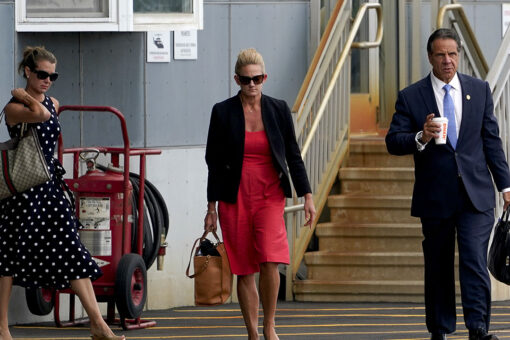 Melissa DeRosa spotted boarding helicopter with Cuomo after his resignation