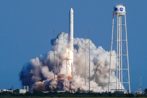 Northrop Grumman cargo ship launches to space station with pizza, supplies