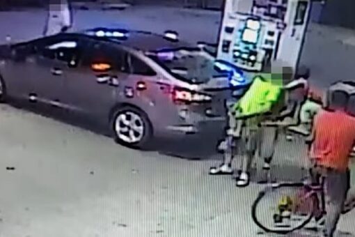 DC robbery suspects caught on camera wrestling victim to ground, beating him at gas station