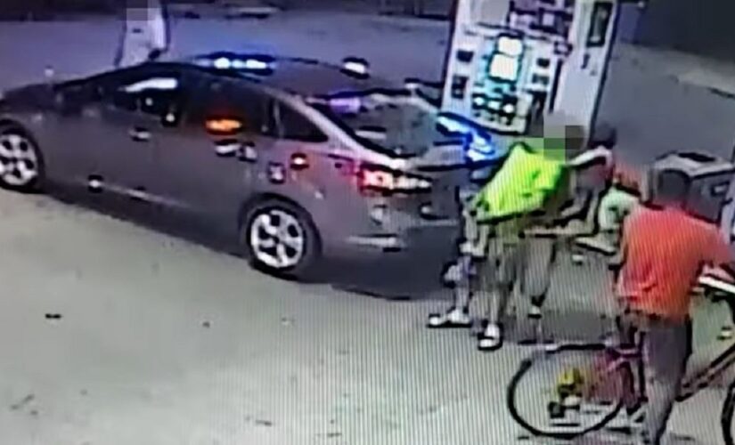 DC robbery suspects caught on camera wrestling victim to ground, beating him at gas station