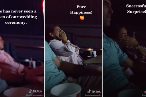Man surprises wife with long-lost wedding video after finding it 14 years later, in an unlikely place