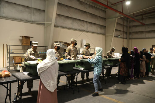 DoD releases photos of U.S. service members aiding Afghanistan evacuation efforts