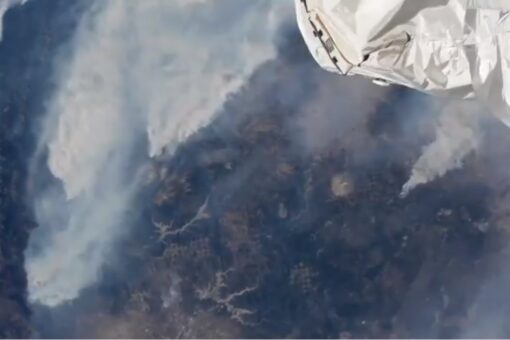 California wildfire smoke can be seen from space: Watch the video