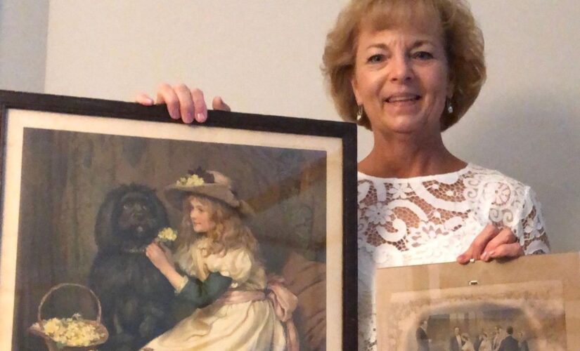 Thrift shop reunites family with 1870s marriage certificate hidden behind a painting