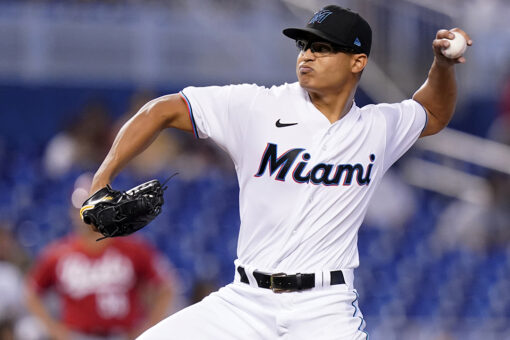 Luzado pitches 6 shutout innings to help Miami beat Reds 2-1