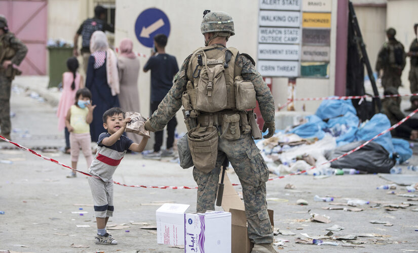 Video of Marine giving water to Afghan children goes viral: report