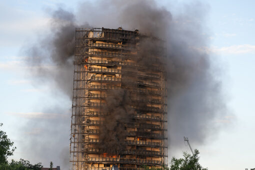 Flames consume high-rise in Milan; residents evacuated