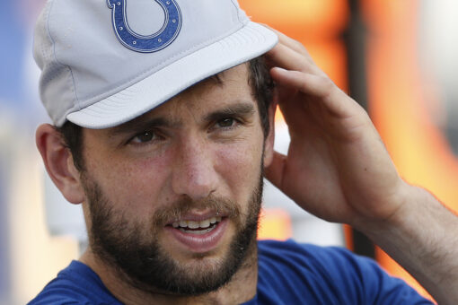 Andrew Luck was back on the football field in July