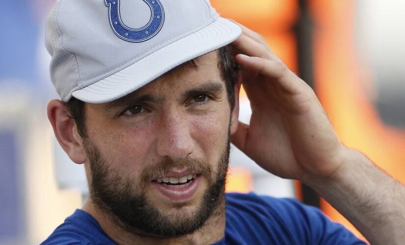 Andrew Luck was back on the football field in July