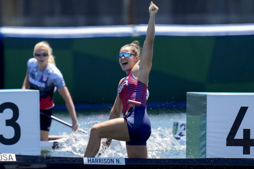 American teen Harrison wins first Olympic women’s canoe 200