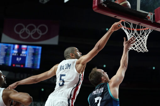 France’s Nic Batum delivers game-saving block in Olympics against Slovenia, will play for gold medal