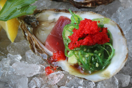 National Oyster Day: South Bay Blond oyster with tuna sashimi recipe