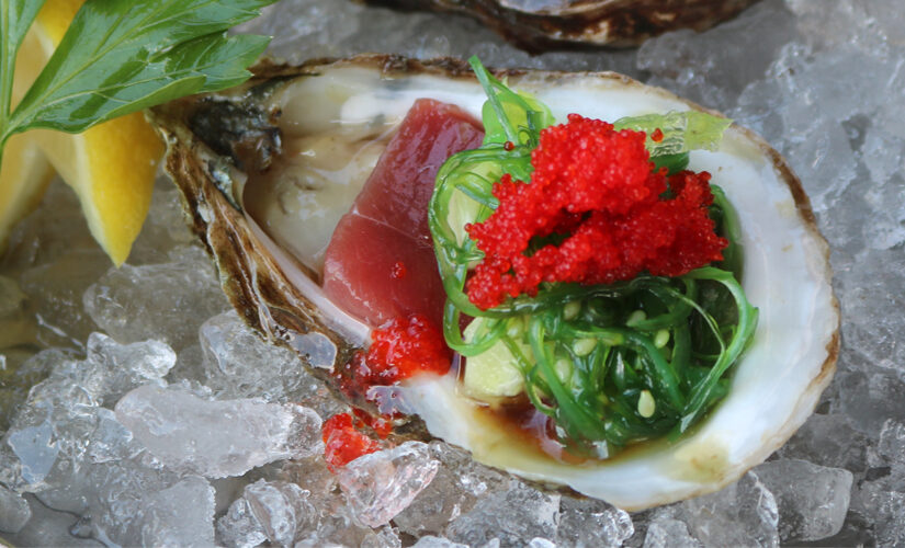 National Oyster Day: South Bay Blond oyster with tuna sashimi recipe