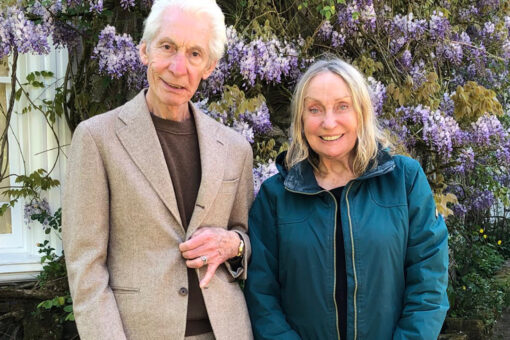 Charlie Watts poses with his wife of 57 years in final photo