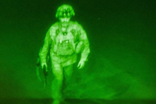 Army unit posts photo of last US soldier to leave Afghanistan