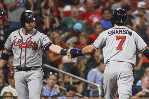 Braves walk past Cardinals 8-4 to complete series sweep