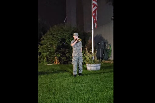 Nevada boy, 14, plays ‘Taps’ with a US flag at half-mast to honor fallen service members in Afghanistan