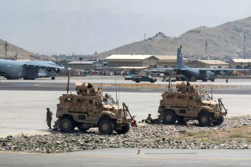 US fighter jets fly over Kabul to secure evacuations