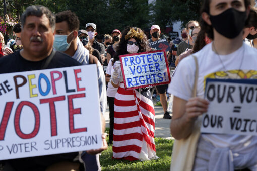 Voting rights activists flock to Washington DC to march for federal election reforms