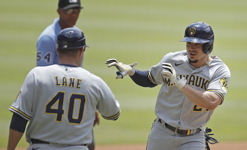 Adames’ bat, Anderson’s arm lift Brewers past Braves 2-1