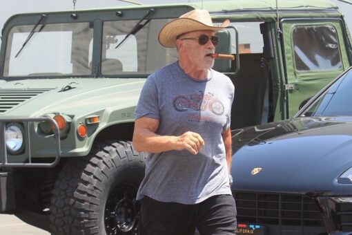 Maskless Arnold Schwarzenegger chomps on cigar as he says calling people ‘schmucks’ over masks crossed a line