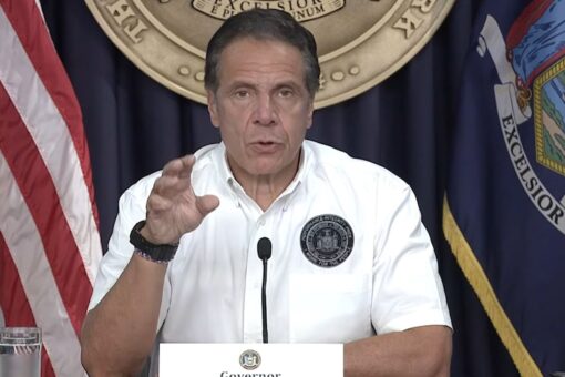 Cuomo snaps at reporter when confronted about his scandals at hurricane briefing