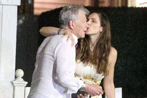 Katharine McPhee, David Foster smooch on dinner date after welcoming son