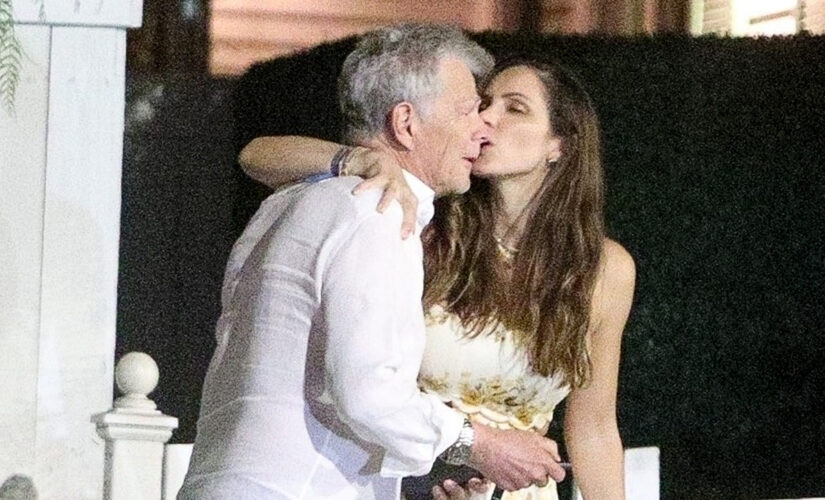 Katharine McPhee, David Foster smooch on dinner date after welcoming son