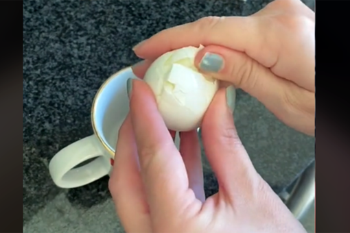 The secret to a perfectly peeled boiled egg is all in the shake