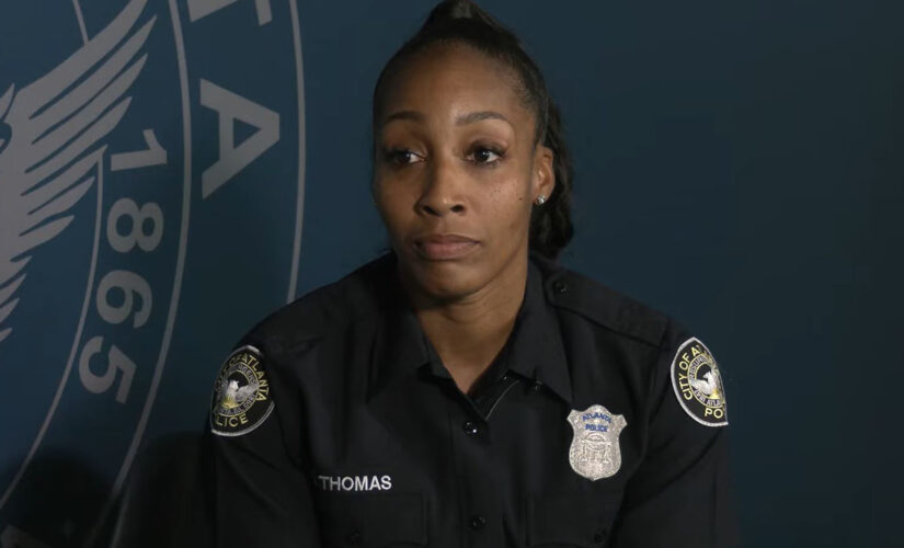 Atlanta police officer describes viral act of kindness toward barefoot homeless man in emotional interview