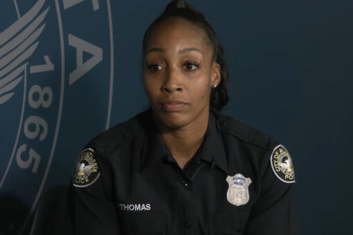 Atlanta police officer describes viral act of kindness toward barefoot homeless man in emotional interview