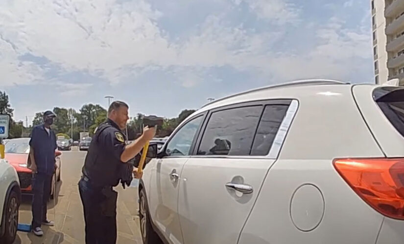 Ohio police save baby from hot car after mom locked herself out