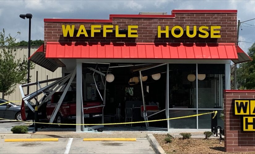 Florida pickup rams into Waffle House, injuring 5, including a child