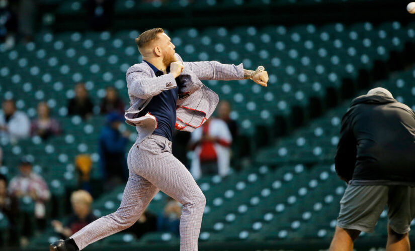 UFC’s Conor McGregor throws awful first pitch at Cubs game: ‘It’s a little off’