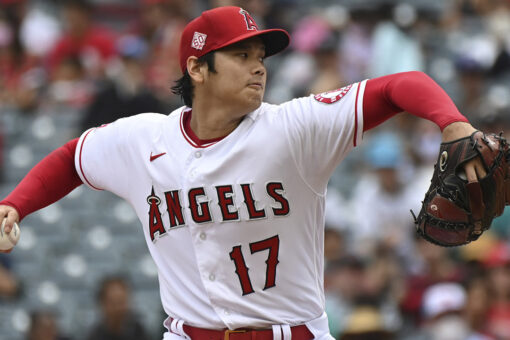 Ohtani done on mound in his standout 2-way season for Angels