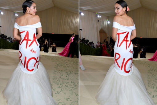 Twitter erupts over Ocasio-Cortez’s ‘Tax The Rich’ dress at Met Gala: ‘Hypocrisy of our ruling class’
