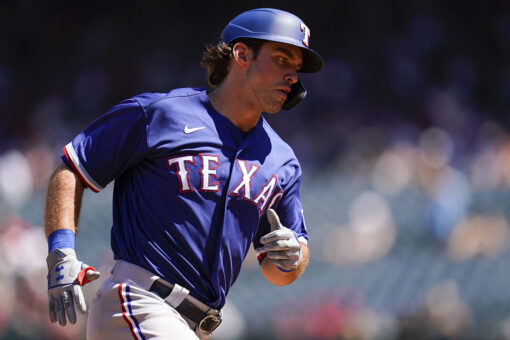 DJ Peters has 2 HRs, 4 hits to help Rangers beat Angels 7-3