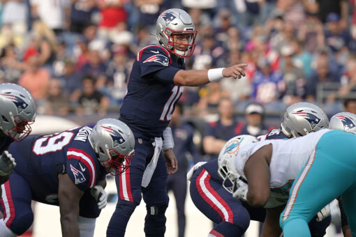 Patriots’ Mac Jones tosses first touchdown of NFL career