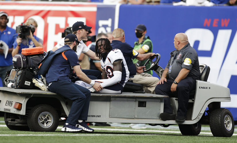 Broncos’ Jerry Jeudy suffers ankle injury on cringeworthy play; team holds on for win